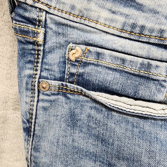 Denizen from Levi’s Jeans Womens 11 W30 Blue Acid Wash Low Rise Jegging Stretch - Picture 3 of 16